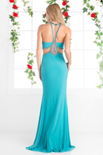 Load image into Gallery viewer, Beaded Stretch Knit Sheath Dress