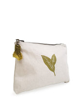 Load image into Gallery viewer, Hand Screen Printed Cotton Canvas Pouch - Nature