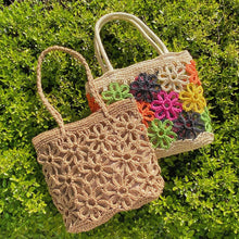 Load image into Gallery viewer, Hand Made Flower Power Tote