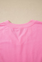 Load image into Gallery viewer, Sachet Pink V Neck Short Sleeve Top Drawstring Shorts 2pcs Set