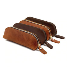 Load image into Gallery viewer, The Paavo Leather Pen Case | Leather Makeup Pouch