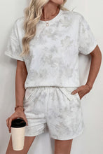 Load image into Gallery viewer, White Woodland Camouflage Casual 2pcs Short Set