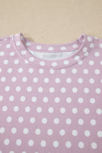 Load image into Gallery viewer, Brown Polka Dot Print Short Set