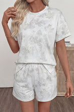 Load image into Gallery viewer, White Woodland Camouflage Casual 2pcs Short Set