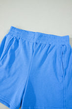 Load image into Gallery viewer, Sachet Pink Slim Tank Top Elastic High Waist Shorts 2pcs Outfit