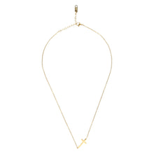 Load image into Gallery viewer, 14K gold necklace | Gold Plated Cross Pendant Necklace
