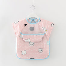 Load image into Gallery viewer, Waterproof Long Sleeve Kids Smock Apron for Eating
