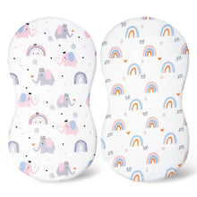 Load image into Gallery viewer, Elastic Printed Fitted Sheet for Baby Cradle & Changing Table