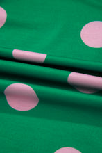 Load image into Gallery viewer, Beige Polka Dot Print V Neck Tee Short Set