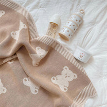 Load image into Gallery viewer, Warm Knitted Blanket for Baby Stroller