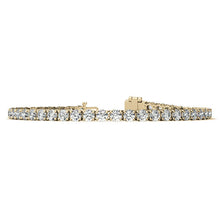 Load image into Gallery viewer, 6.5 CTW Lab Grown Diamond (G/VS) Tennis Bracelet in Choice of 14k White or Yellow Gold - AGI Certified