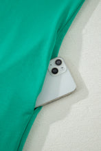 Load image into Gallery viewer, Beau Blue Solid Color Snap Button Polo Collar Short Sleeve Scallop Hem Mini Dress