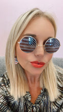 Load image into Gallery viewer, American Flag Round Shaped Sunglasses