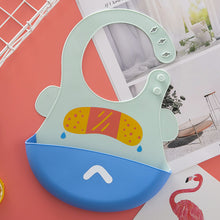 Load image into Gallery viewer, Silicone Baby Feeding Bib