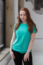 Load image into Gallery viewer, Ladies Eco-Triblend Short Sleeve Tee (Fashion Colors)