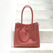 Load image into Gallery viewer, The Toko Recycled Tote Bag, in Red & White
