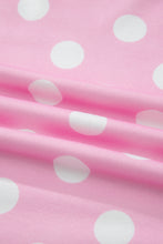 Load image into Gallery viewer, Sky Blue Polka Dot Contrast Edge Casual Short Set