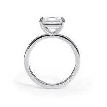 Load image into Gallery viewer, AGI Certified 3 CTW Lab Grown Diamond Solitaire Engagement Ring – G-VS Clarity, 14K White Gold