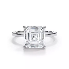 Load image into Gallery viewer, AGI Certified 3 CTW Lab Grown Diamond Solitaire Engagement Ring – G-VS Clarity, 14K White Gold
