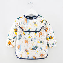 Load image into Gallery viewer, Waterproof Cotton Bib for Kids - Long Sleeve Feeding Apron