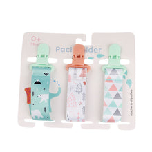 Load image into Gallery viewer, Cartoon Pattern Baby Pacifier Teether Pack of Three