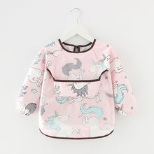 Load image into Gallery viewer, Waterproof Long Sleeve Kids Smock Apron for Eating