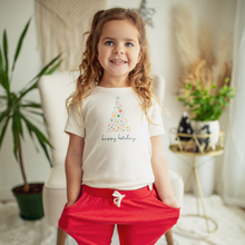 Load image into Gallery viewer, graphic tee | happy holidays tree
