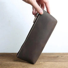 Load image into Gallery viewer, The Pallavi | Handmade Leather Pencil Case - Leather Makeup Bag