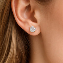Load image into Gallery viewer, AGI Certified 2.00 CTW Lab Grown Diamond (G/VS) Stud Earrings in 14K Yellow or White Gold