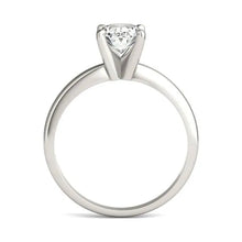 Load image into Gallery viewer, 1 1/2 CTW Oval Lab Grown Diamond Solitaire Engagement Ring 14K White Gold