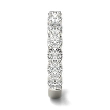 Load image into Gallery viewer, 2 1/15 CTW Lab Grown Round Cut Diamond Half Eternity Ring in 14K White Gold - G-VS
