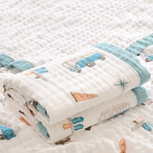 Load image into Gallery viewer, Fluffy Muslin Cotton Baby Blankets with Kids Print