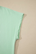 Load image into Gallery viewer, Clearly Aqua Soft Ribbed Color Block Trim Casual Short Set