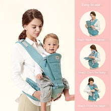 Load image into Gallery viewer, Baby Carrier with Bass Bear Hip Seat for Front Carry