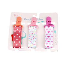 Load image into Gallery viewer, Cartoon Pattern Baby Pacifier Teether Pack of Three