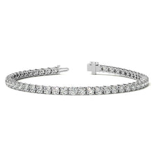 Load image into Gallery viewer, 8.5 CTW Lab Grown Diamond Tennis Bracelet in 14kt White/Yellow Gold (G/VS) AGI Certified