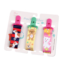 Load image into Gallery viewer, Cartoon Pattern Baby Pacifier Teether Pack of Three