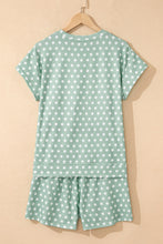 Load image into Gallery viewer, Brown Polka Dot Print Short Set
