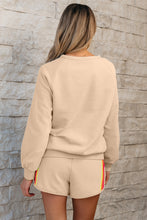 Load image into Gallery viewer, Beau Blue Accent Pullover and Shorts Two Piece Casual Set