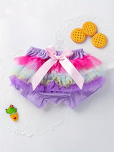 Load image into Gallery viewer, Baby Girls Casual Bowknot Mesh Shorts Outfit Set