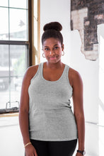 Load image into Gallery viewer, Ladies Premium Cotton Rib Racerback Tank