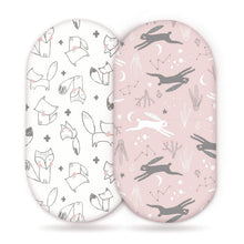 Load image into Gallery viewer, Elastic Printed Fitted Sheet for Baby Cradle & Changing Table