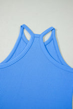 Load image into Gallery viewer, Sachet Pink Slim Tank Top Elastic High Waist Shorts 2pcs Outfit