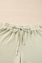 Load image into Gallery viewer, Parchment Textured Buttoned Long Sleeve Top 2 Piece Shorts Set