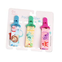Load image into Gallery viewer, Cartoon Pattern Baby Pacifier Teether Pack of Three