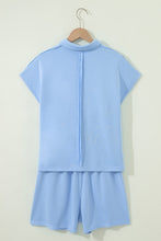 Load image into Gallery viewer, Banana Cream Loose Polo Tee Elastic Waist 2pcs Short Set