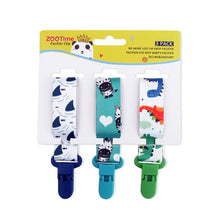 Load image into Gallery viewer, Cartoon Pattern Baby Pacifier Teether Pack of Three