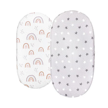 Load image into Gallery viewer, Elastic Printed Fitted Sheet for Baby Cradle & Changing Table