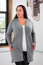 Load image into Gallery viewer, Ladies Eco-Triblend Rib Cardigan
