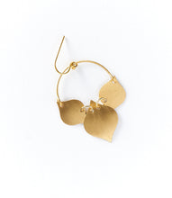Load image into Gallery viewer, Chameli Leaf Drop Earrings